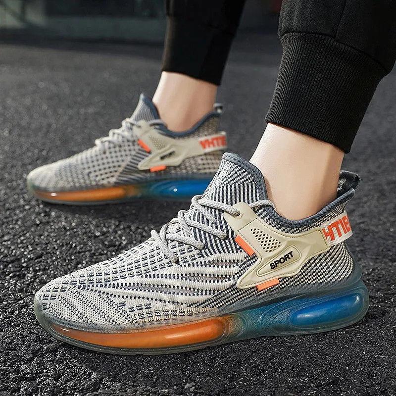 Men's Sports Running Shoes New Men's Shoes Jelly Sole Breathable Casual Shoes Fashion Casual Shoes