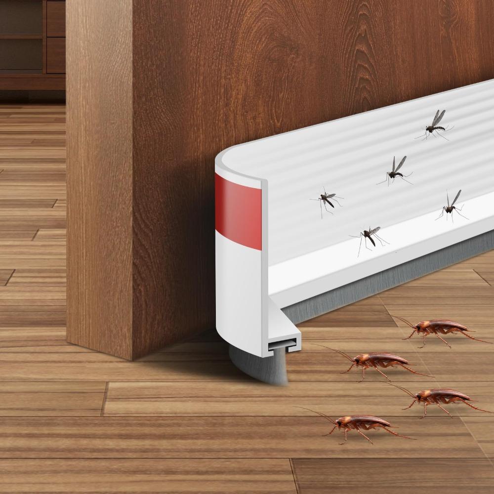 

Insect Prevention Door Bottom Sealing Strip Self-adhesive Door Draft Stopper Living Room 3*100cm білий
