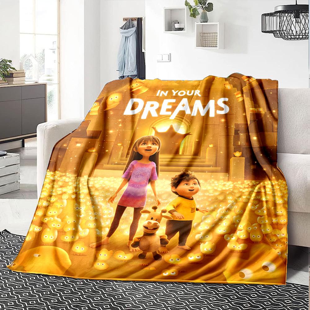 1pc Blanket - movie In Your Dreams Print Design,Lightweight Blanket for Sofa,Bed- Soft &Warm,Gift for All Seasons