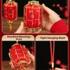Festive Lighting Retro Chinese Red Lantern Traditional Waterproof New Year Lanterns Handmade Craft Hanging Fu Lantern Garden