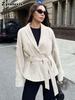 Long Sleeve Velvet Jacket for Women Autumn Winter Casual
