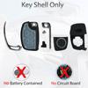 Flip Key Fob Shell Case Replacement Fits for Hyundai Sonata Santa Fe 2013 2014 2015 2016 2017 2018   Keyless Entry Folding Key Remote Control 4