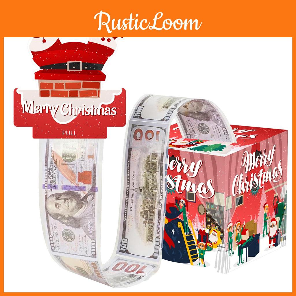 Christmas Party Decorations Gift Box With Red Gradient Finish For Holiday Celebrations