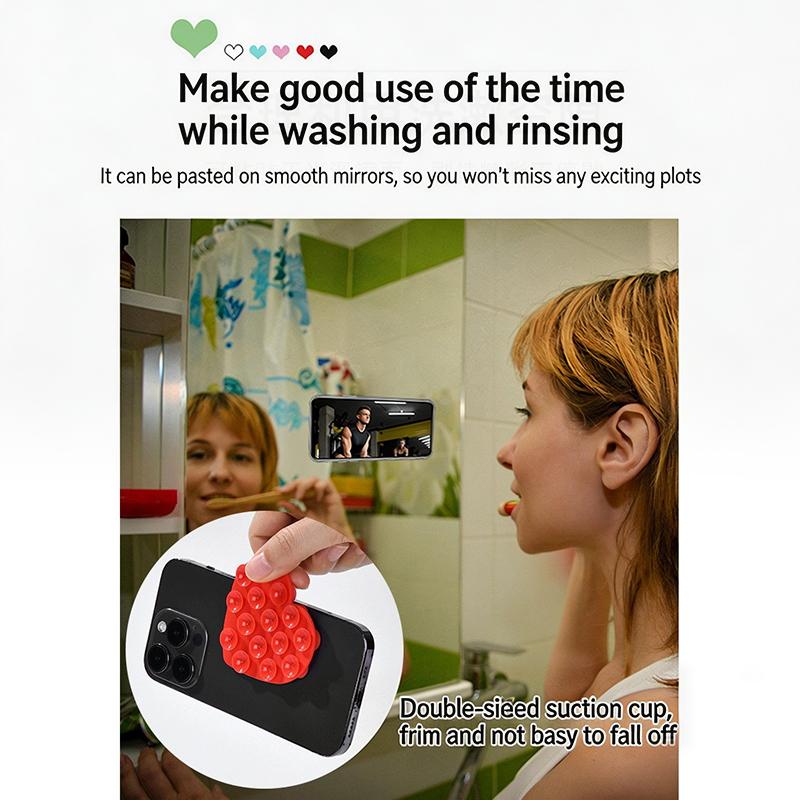 1Pc Backed Adhesive Sucker Pad For Fixed Pad Double Side Silicone Suction Pad For Mobile Phone Fixture Suction Cup