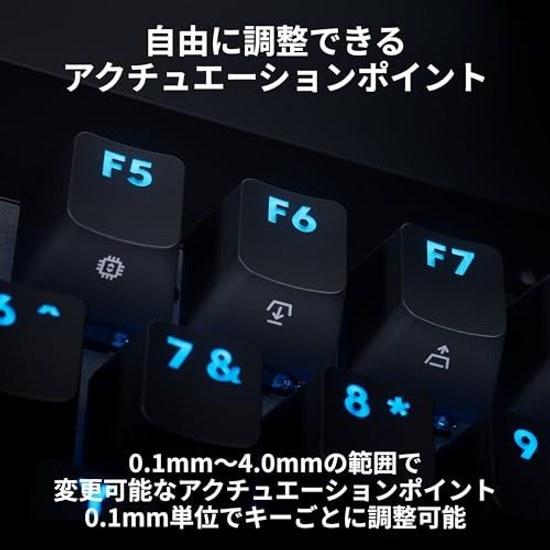 Logicool G Rapid Trigger PRO X TKL Gaming Keyboard Adjustable Actuation Point Key Press Force 35g Japanese Layout G-PKB-TKL-RTBKd Wired Tenkeyless