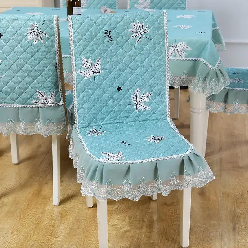 Δαντελένια πλάτη καρέκλας Γραφείο και κάλυμμα καρέκλας Αρχική Ορθογώνιο τραπεζομάντιλο Τέχνη Τραπεζομάντιλο Καρέκλα τραπεζαρίας Ενσωματωμένο μαξιλάρι