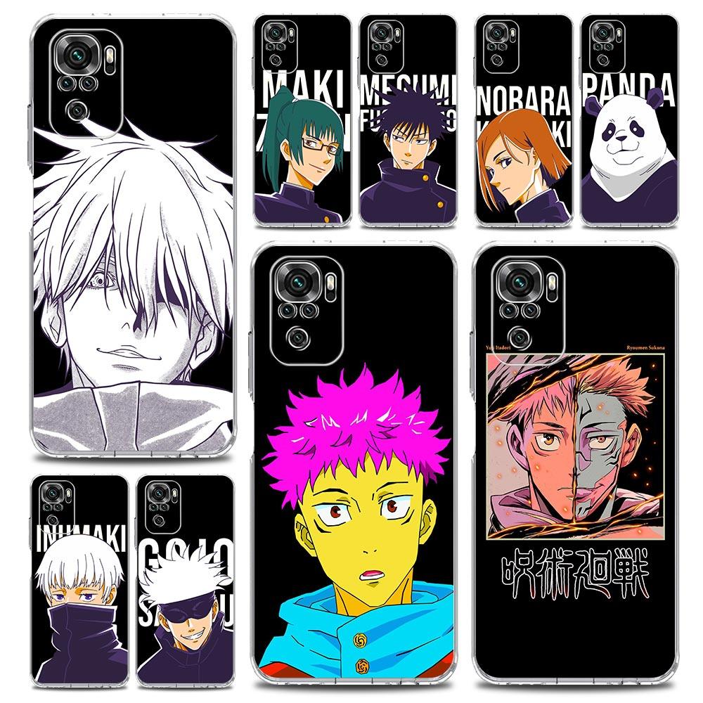 

Чехол для телефона Jujutsu Kaisen Anime Yuji Ltadori для Xiaomi Redmi Note 12 11 9S 9 8 10 Pro Plus 7 8T 9C 9A 8A K40, игровой прозрачный чехол