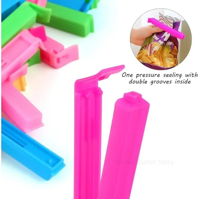 5/10/20pc Color Sealing Clip Moisture-proof Fresh-keeping Snack Bag Sealing Clip Portable Kitchen Storage Food Tool