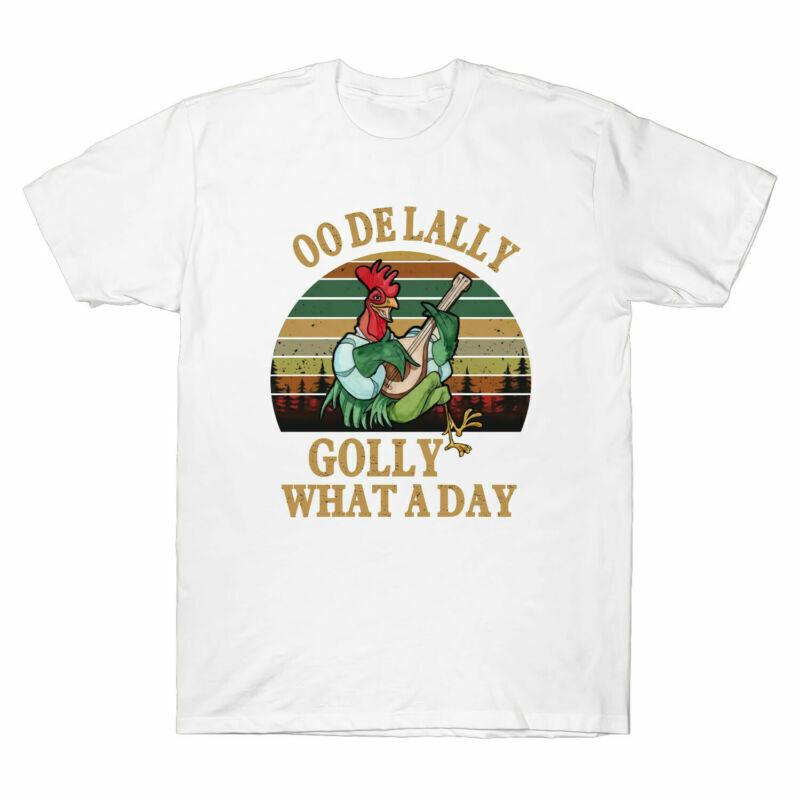 OO De Lally What A Day Cock Vintage Funny Gift Men's Cotton Short Sleeve T-Shirt