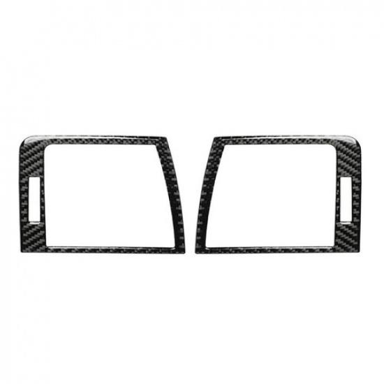 2Pcs ABS Dashboard Air Vent Outlet Cover Trim Fit For BMW 3Series E46 1998-2005