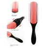 9-Rows Straight Curly Wet Hair Comb Hairdressing Hairbrush Detangling Hair Brush  for Women Men