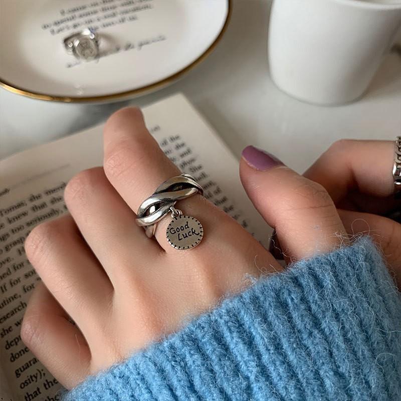 Rings Modern Copper For Women Trendy Cartoon Character Design Beautiful Geometric Style