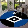 Hamburger SV Round Area Rug,Carpet Rug for Living Room Bedroom Sofa Playroom Decor,Non-slip Floor Mat