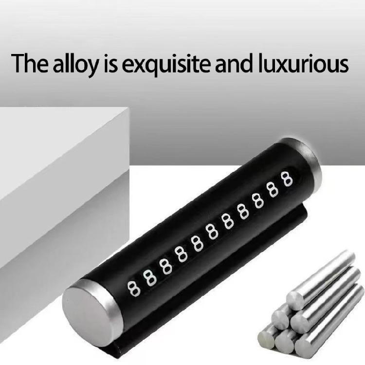 Not Slip Roller Face Temporary Parking Sign Aluminum Car Phone Plate Fade Resistant Car Parking Number Plate Roller