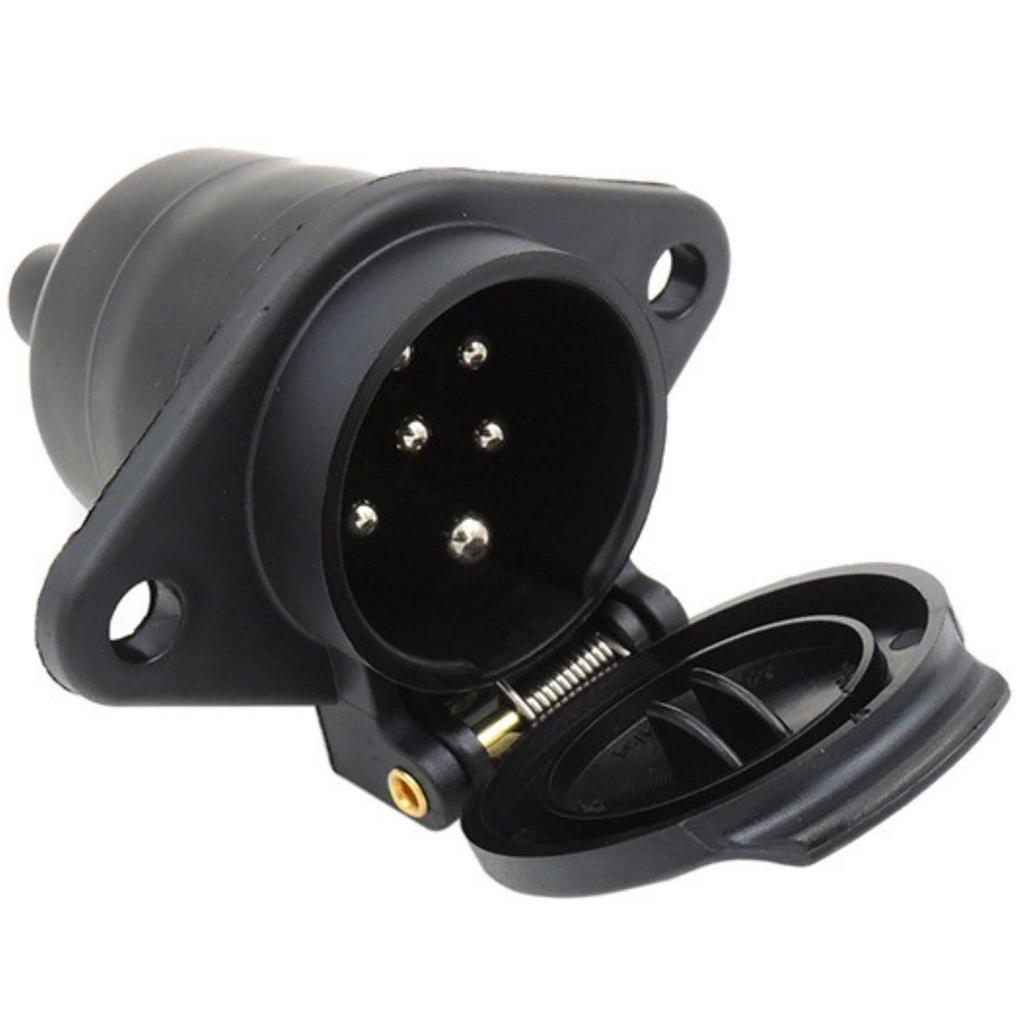 YESprime Elektroinstalační zásuvka 7kolíková zástrčka přívěsu Spojka Adaptér Tažné zařízení 7 pólů 24V