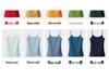 Women's Pure Cotton Black Camisole Vest – Small, Tight-Fitting, Sexy, Plus Size, Short Top for Summer/Spring.