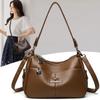 Ladies Soft PU Hobo Bag Adjustable Strap Casual Versatile Crossbody Shoulder Purse Handbag