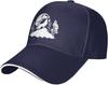 Wolf Howling Moon Landscape Baseball Cap Adjustable Polyester Casual Four Seasons Unisex Headwear
