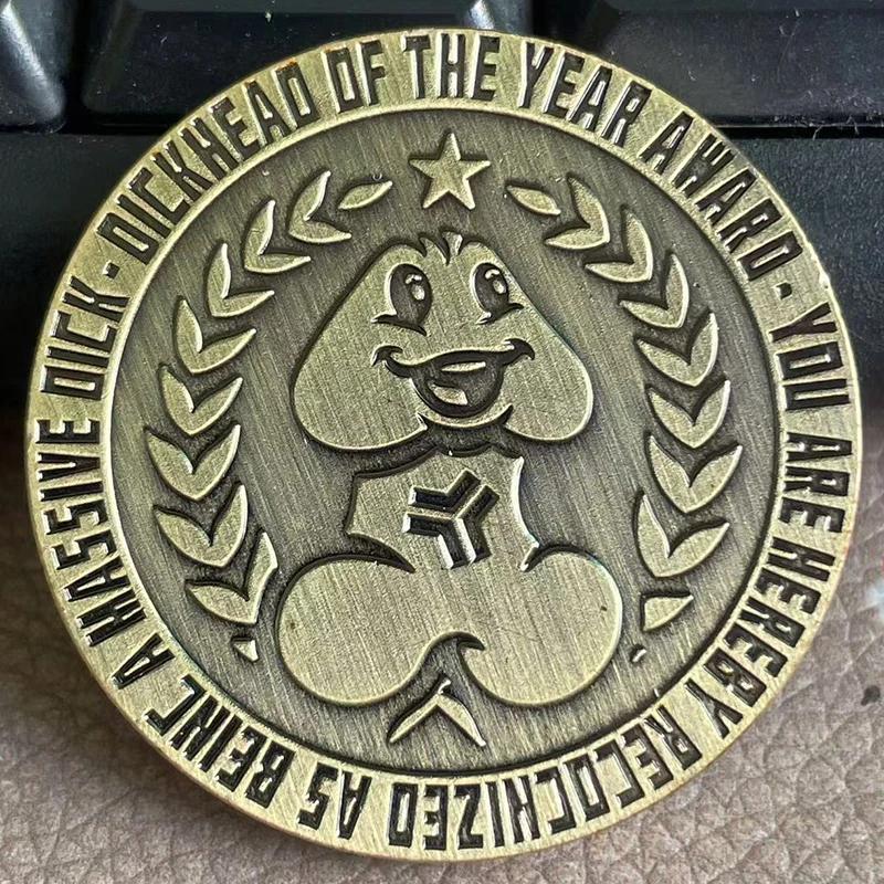 Забавная монета-челлендж Дика Спейда, ветер, древняя бронза, ретро, блуждающая монета, забавная монета