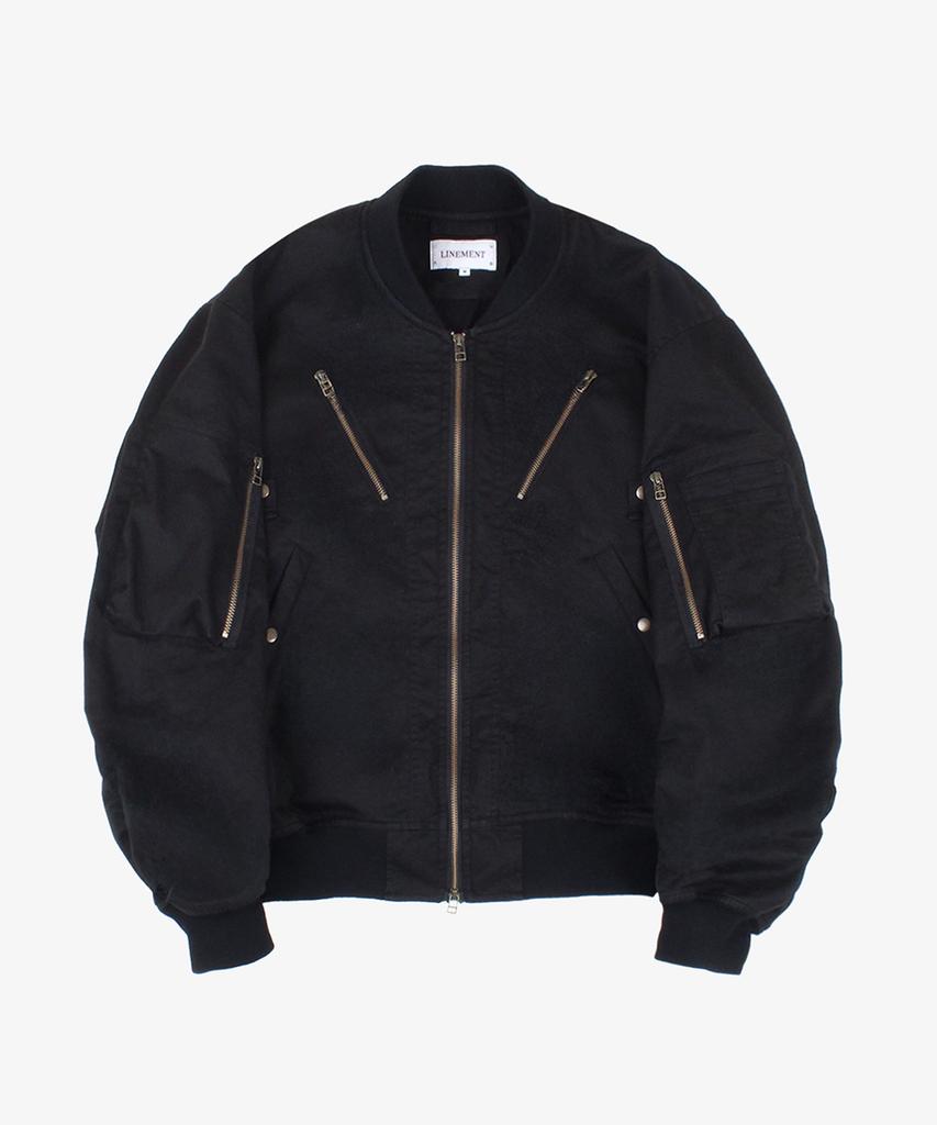 Linement Double Zip Ma-1 _ Black
