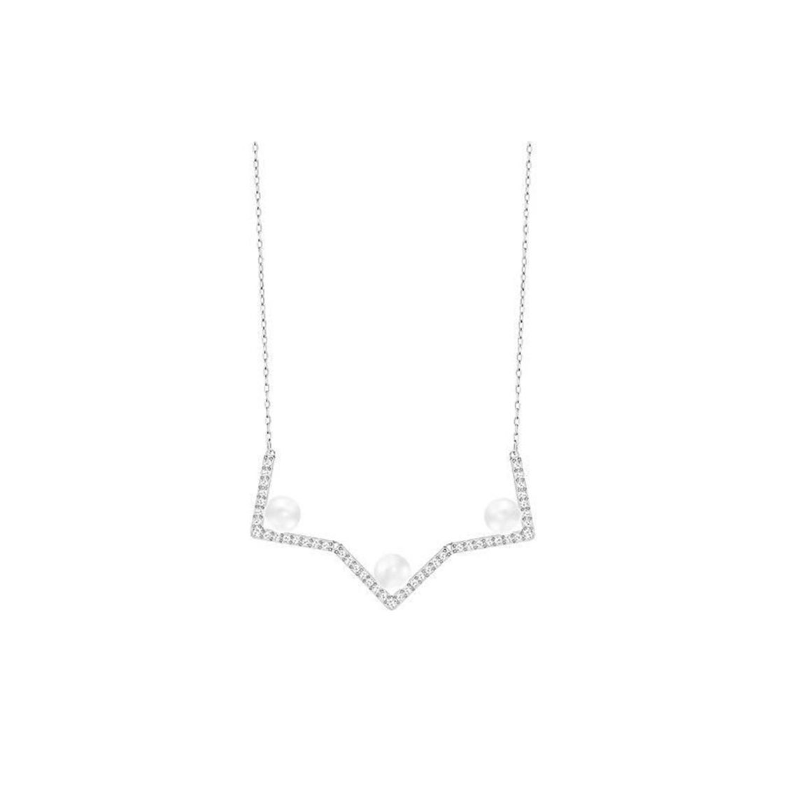 Swarovski Edify White Gold Plated Pearl Jewelry Women jewelry 5213362 White Gold-Plated,F