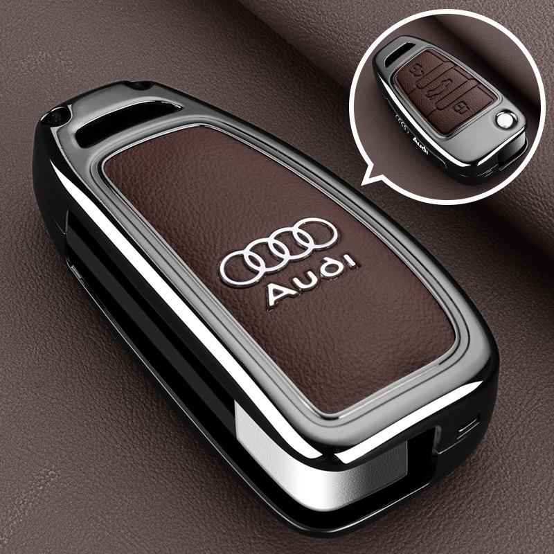 For Audi 8V2026New Zinc Alloy Car Remote Key Case Cover Shell for Audi A1 A3 A4 8P 8L 8V A5 B6 B7 A6 A7 C5 C6 Q3 Q5 Q7 4F S3 S4 S6 Rs3 Tt