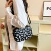 Trendy Vintage Skull Pattern Small Square Bag For Autumn 2024 Chic Korean Style