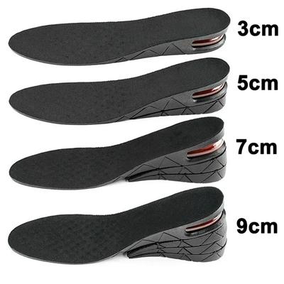 Zvýšení výšky vložky Air Shoe Cushion Lift Insert Muži Ženy 3-9 cm Neviditelná Variabilní stélka Nastavitelný střih Vyšší podložka