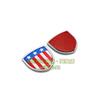 Metal Shield Sticker American British VIP Flag Car Logo Body Decoration Sticker Side Sticker Rear Sticker