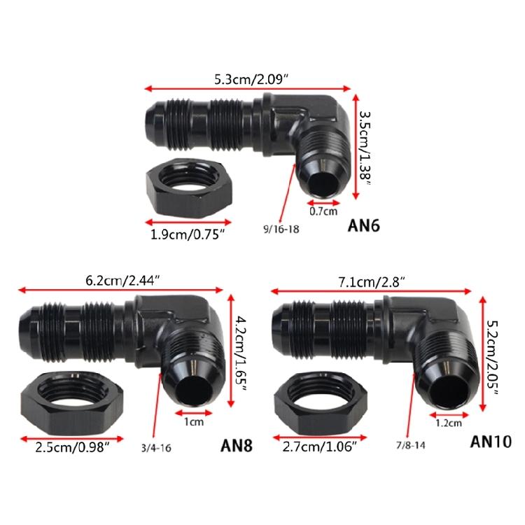 Versatile Male To Female 90° Fuel Fitting Perfect for Various Auto Applications