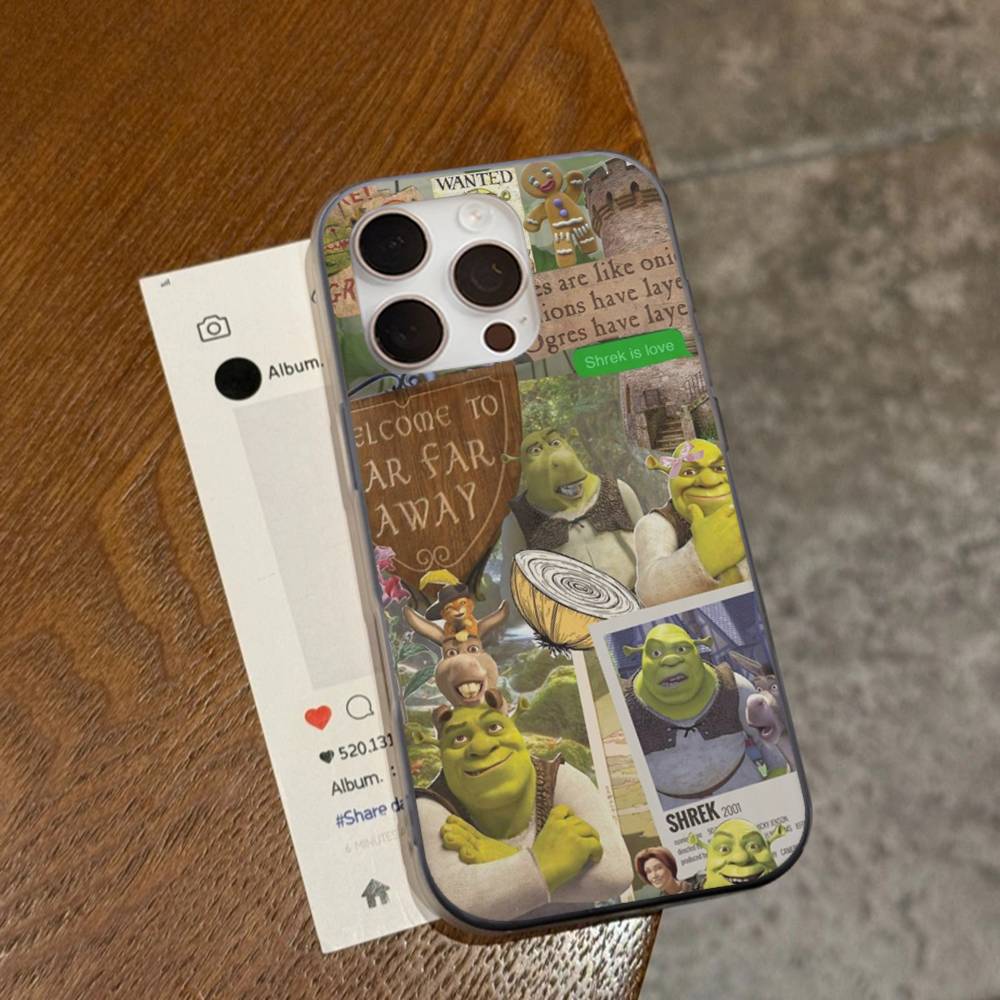 

Classic Movie S-Shrek For IPhone 17 16 15 14 13 12 11 Pro Max Plus Pro Clear Phone Cover Non-Slip Shell iPhone 15