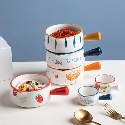 Ceramic Sauce Boat, Finger Bowl, Milk Pouring Pot and Guiding Bowl, Can Enter the Oven