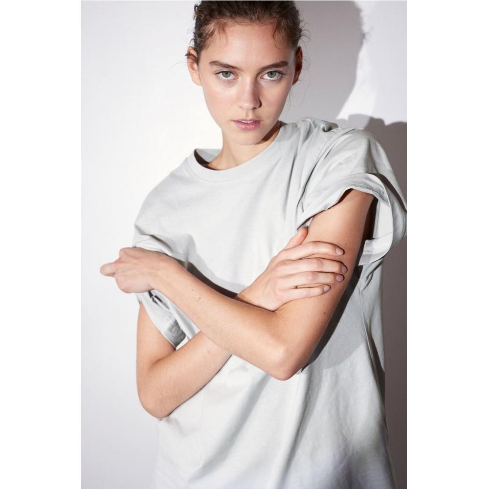 

Футболка оверсайз HM светло-серая