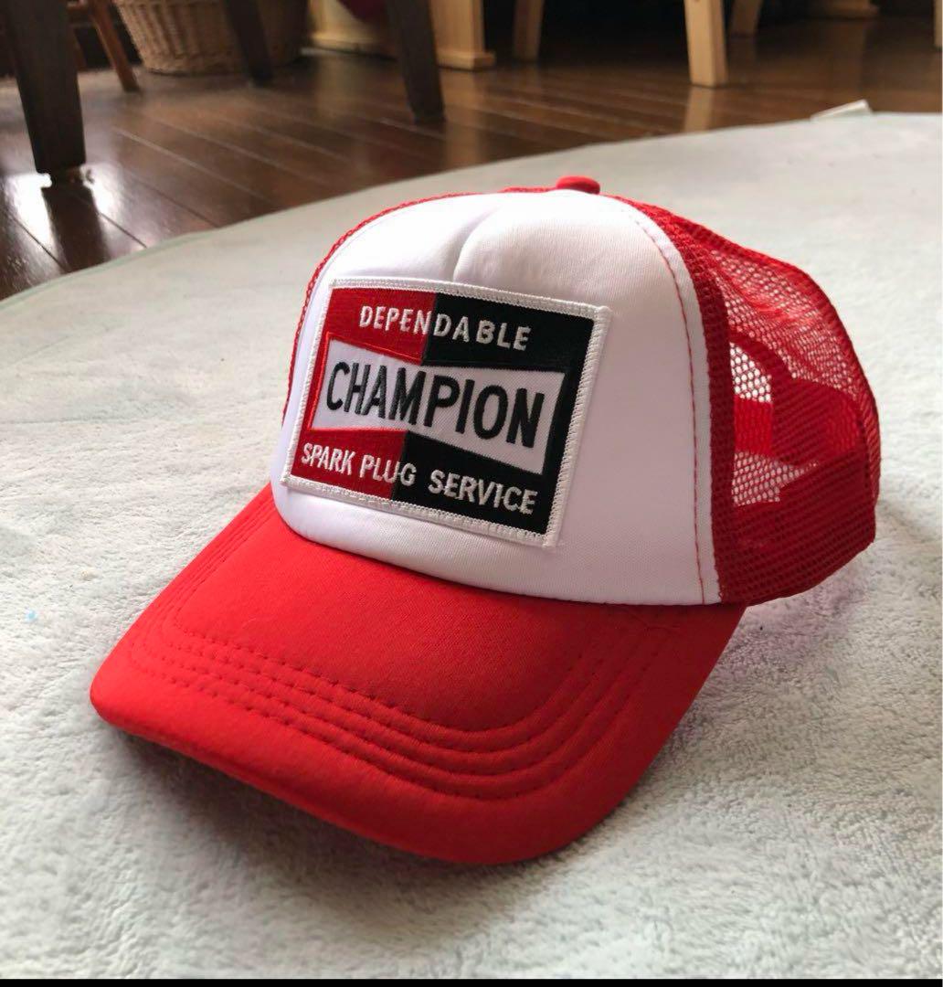 

[USED] Sparkplug Champion Mesh Cap Red