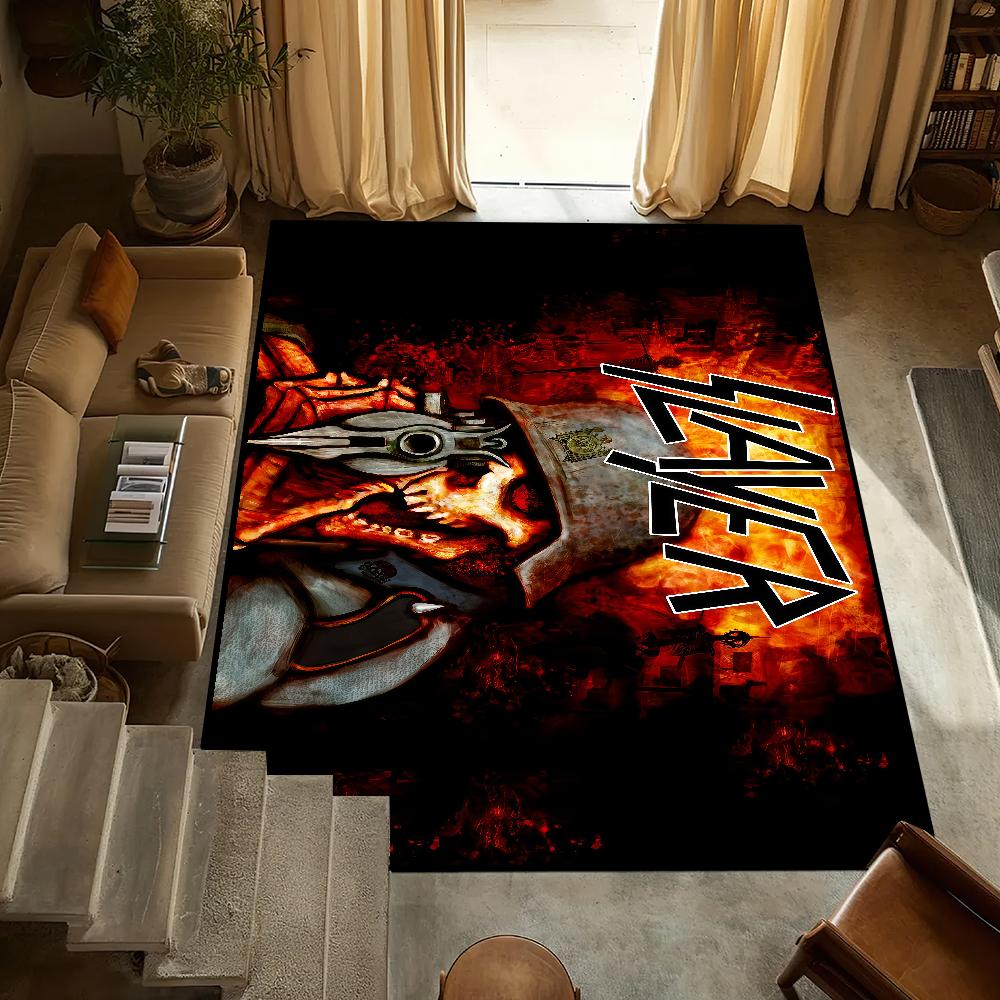 

band S-Slayer k-Kerry King small carpet Anti-Slip Kitchen Bedroom Handmade Tufted Rug Carpet Living Room Entrance Decoration SJR40x60CM