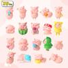 19 Pcs Miniature PVC Pig Figurines Toys Figure Animal Toys Set