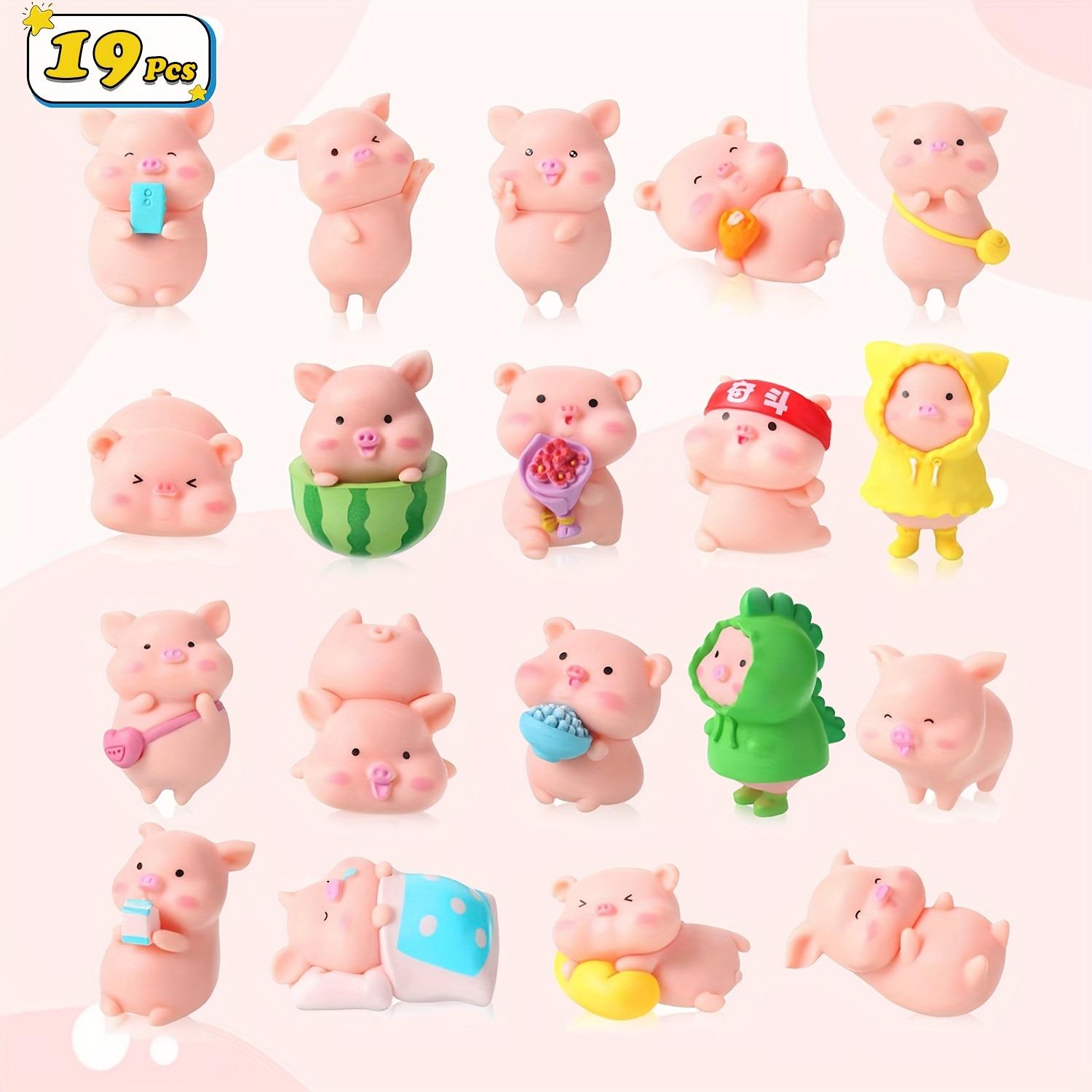 

19 шт. Миниатюрные ПВХ фигурки свиней Игрушки Фигурки Животные Набор игрушек
