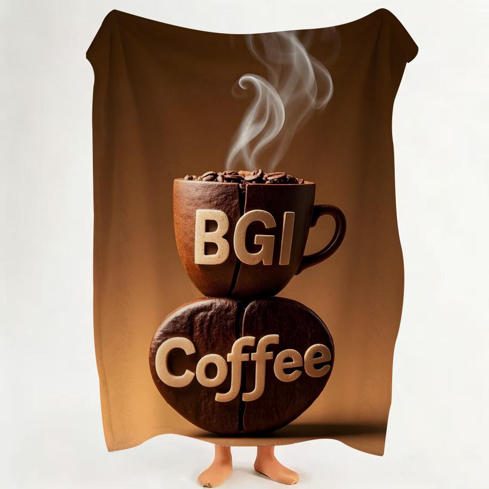 Poster C Creative C Coffee P Poster Throw Flannel Throw Blanket Suitable for Sofa Living Room Bedroom