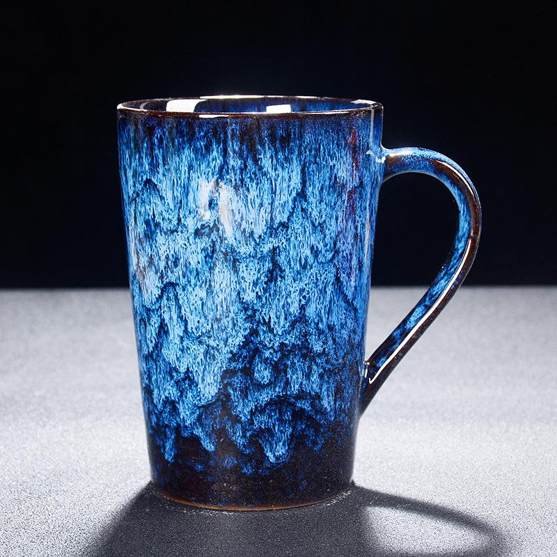 Creative Ceramic Jianzhan Color-Changing Mug - Versatile Tea, Coffee, or Water Cup for Home and Office