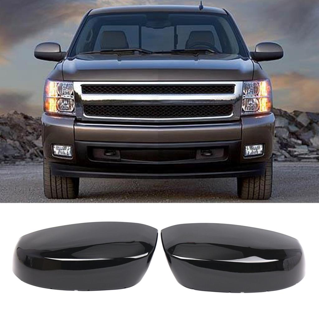 Professioanl Side Door Mirror Cover Molding Trim Car Accessories 1 Pair Simple Installation fitting for GMC07-13 Durable