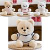Wear Clothes Bear Plush Toy With Embroidered Heart Design For Kids And Adults Gift