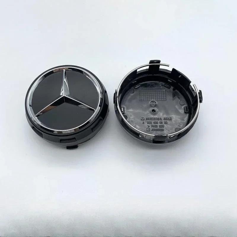 

For Mercedes Benz New 4Pcs 75mm Car Styling Wheel Center Cap Hub Covers Badge Car Accessories For Mercedes Benz AMG C63 C43 E53
