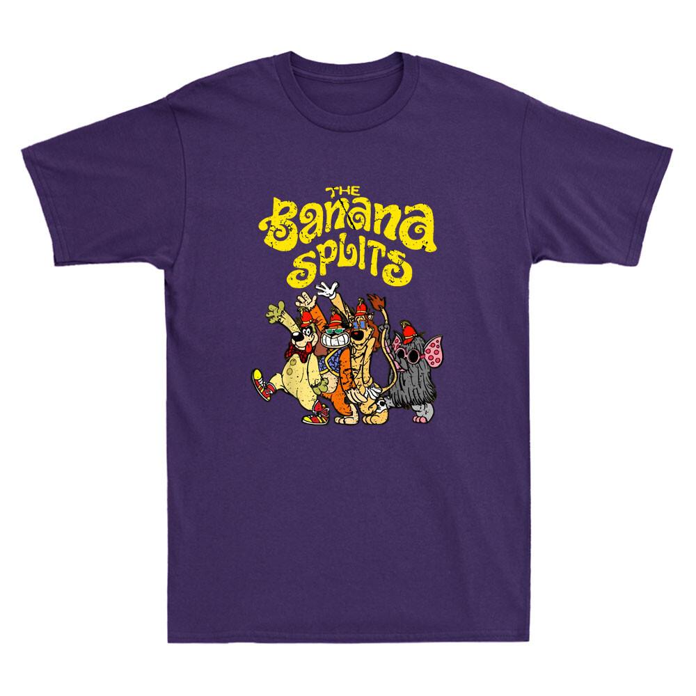 The Banana Splits Funny Cartoon Meme Animals Lover Gifts Vintage Men s T-Shirt Unisex T-Shirt XXXXL