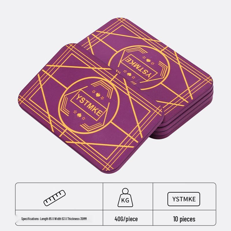 Purple Square Texas Hold em Poker Chips