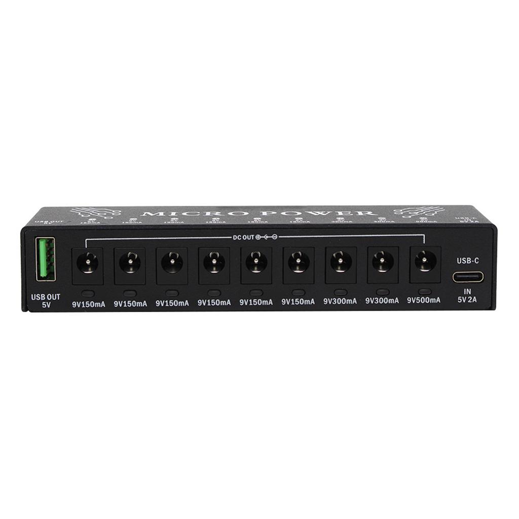 Universals Multiple Output Guitar Pedal Power Supply Light weight Compacts Overheat Protection for Homes Studio