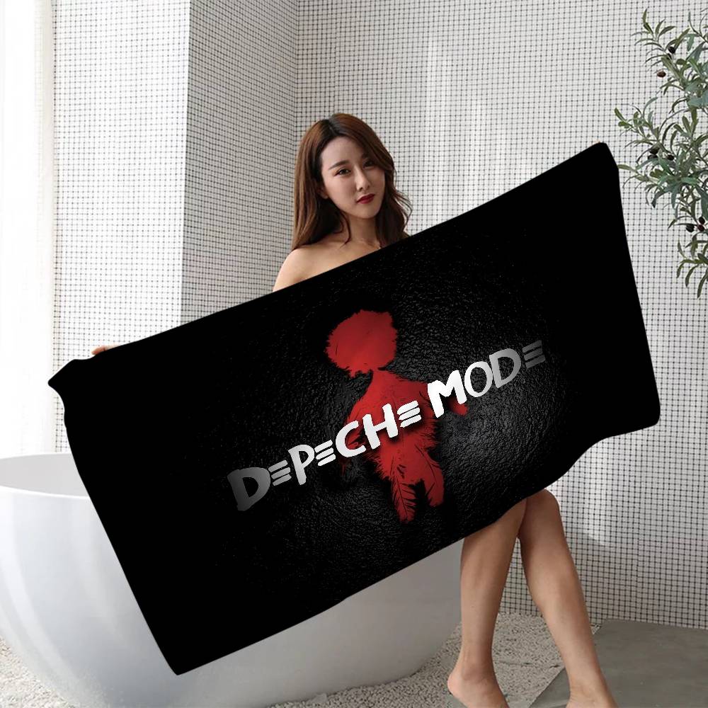 Electronic Rock D-Depeche Mode Anime Beach Swimming Towel Soft Absorbent Washcloth Children's Gifts for Kids Travel Camping Gym
