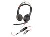 Micro-casque - filaire - jack 3,5mm, USB-C - HP Inc. - Poly Blackwire 5220 - Micro-casque - sur-oreille - filaire - jack 3,5mm, USB