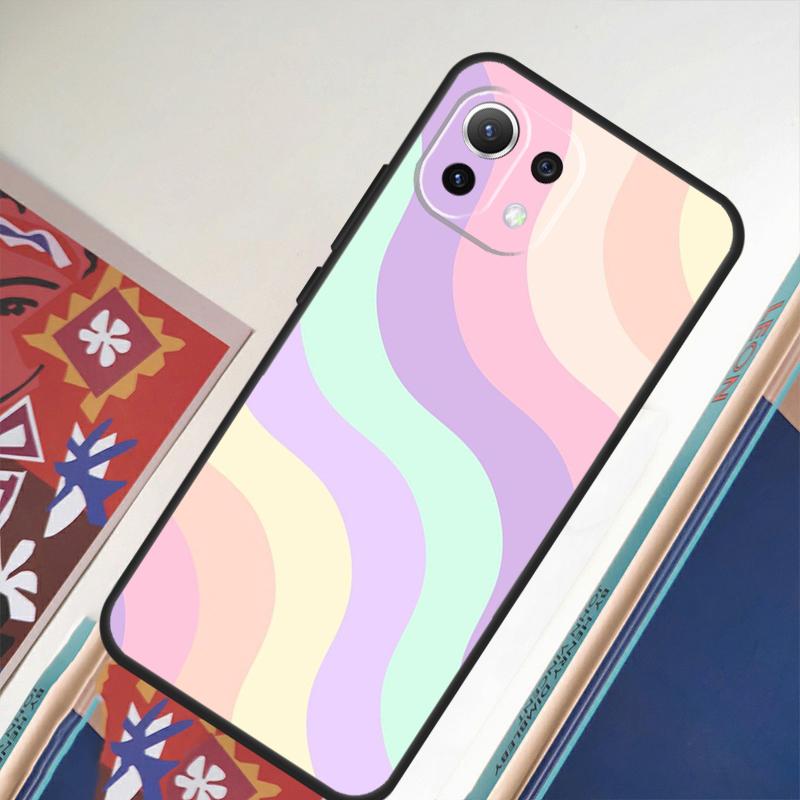 Colorful Rainbow Stripe For Xiaomi 11T 12T 13 Pro 12 11 Lite Phone Case For POCO F5 X5 Pro F4 X4 GT F3 M5 X3 Pro