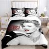 Marilyn Monroe Duvet Cover Soft Bedding Set with Pillowcases for Teens Single Double Queen King Size