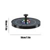 Luce per Fontana 7 Colori LED Solare Fontana Rotante con 6 Ugelli Pompa Acqua Esterno Vasca per Uccelli Decorazione Giardino